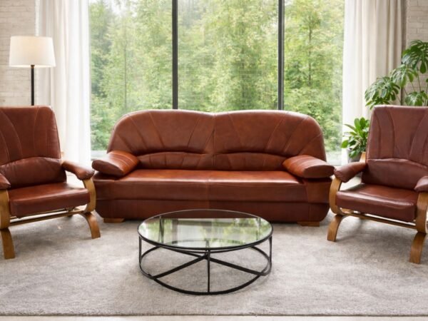 Komplet Gala, wersalka i dwa zgrabne fotele