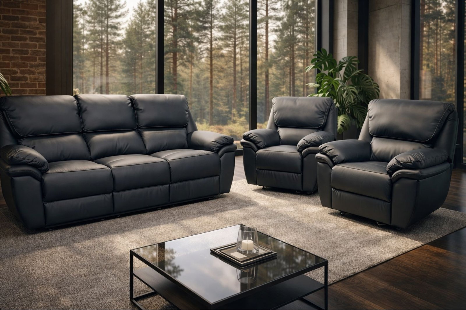 Komplet Stratos skóra naturalna bydlęca włoska funkcje relaks