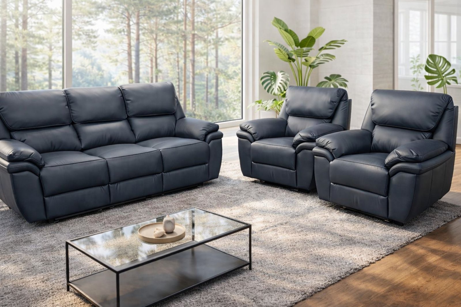 Komplet Stratos skóra naturalna bydlęca włoska funkcje relaks