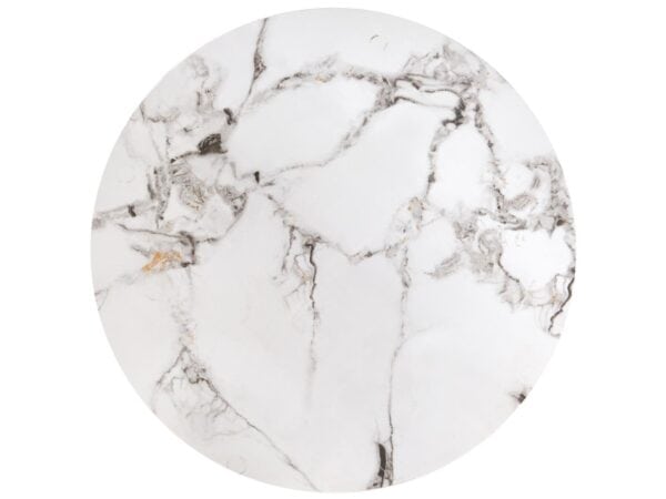 zestaw 3 okrągłych ław, ława gilda efekt białego marmuru, spiek meble deko