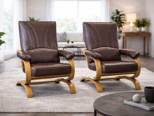 fotel - fotele gala skóra naturalna, salon meblowy deko