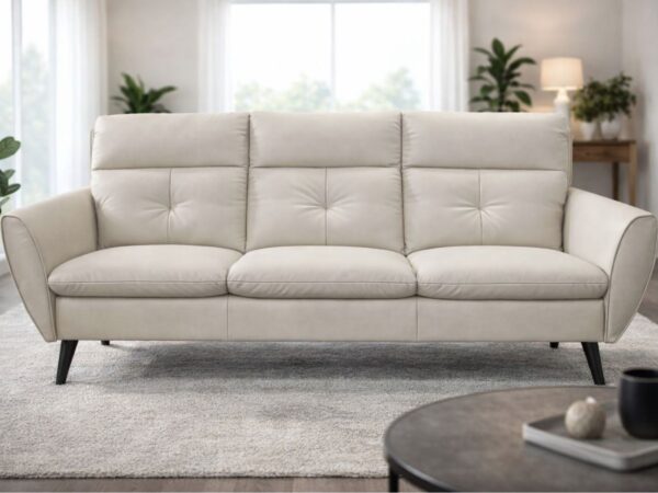 Sofa 3 osobowa w skórze naturalnej Model: Goldi, Produkcja Polska, Meble Deko