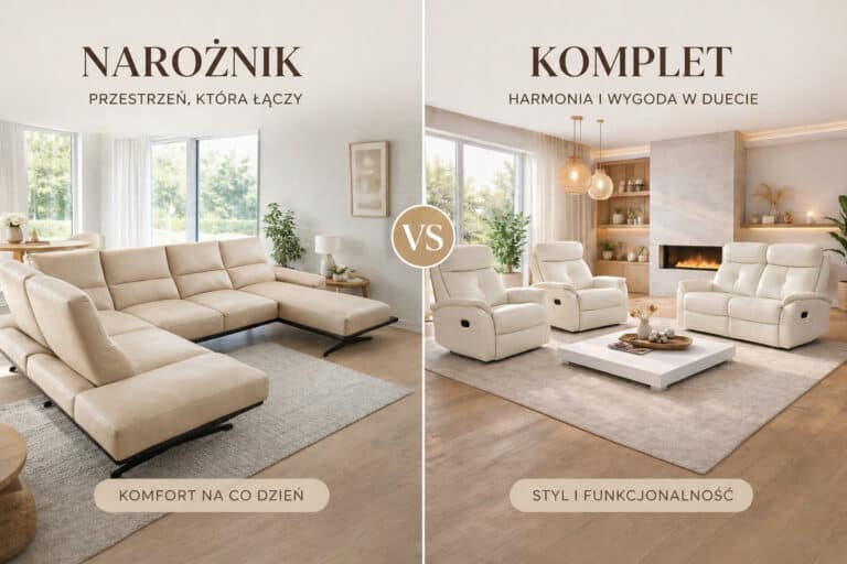 Sofa czy narożnik do salonu? Co wybrać? [Poradnik 2026]