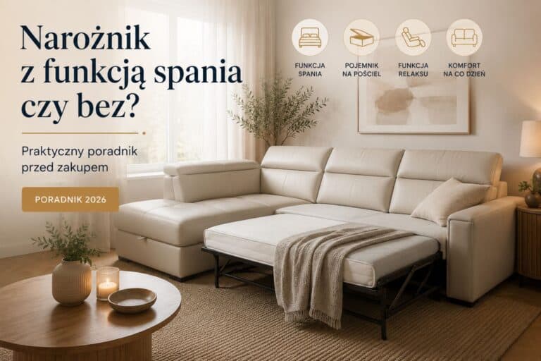 Narożnik z funkcją spania czy bez? Praktyczny poradnik przed zakupem.