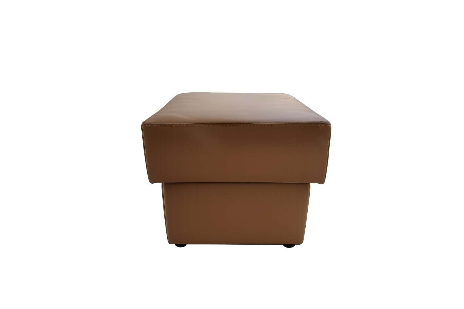 Pufa skórzana prosta wymiar 40x40 skóra naturalna 100%